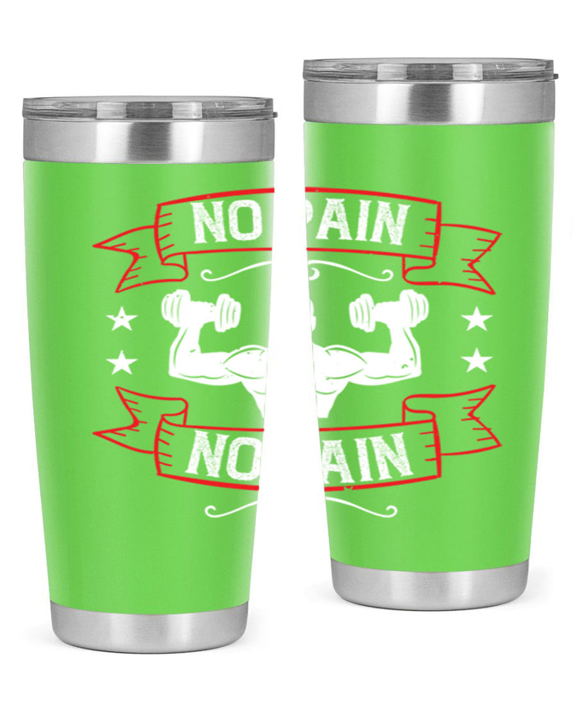 no pain no gain 82#- gym- Tumbler