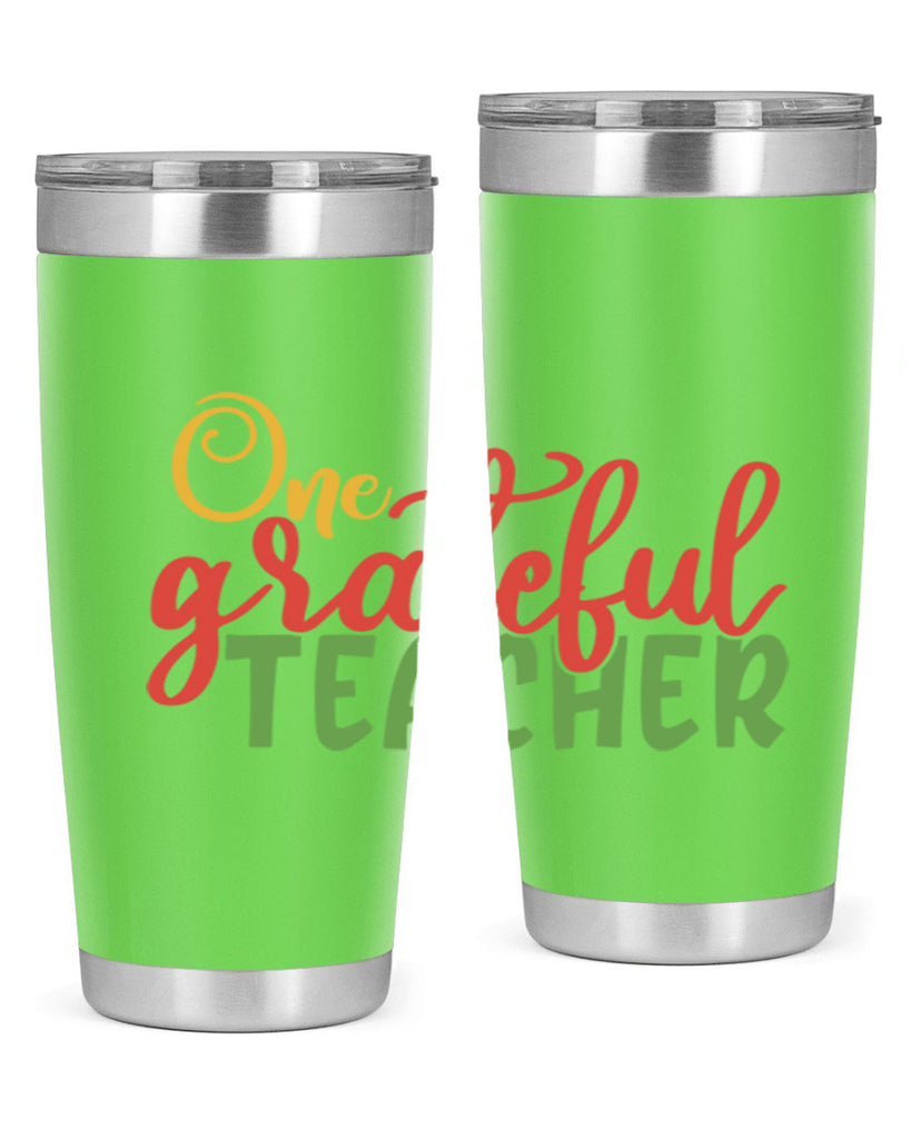 one grateful teacher Style 168#- teacher- tumbler
