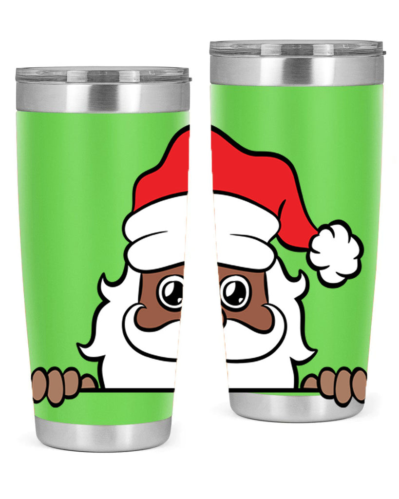 peekaboo black santa 19#- black men - boys- tumbler