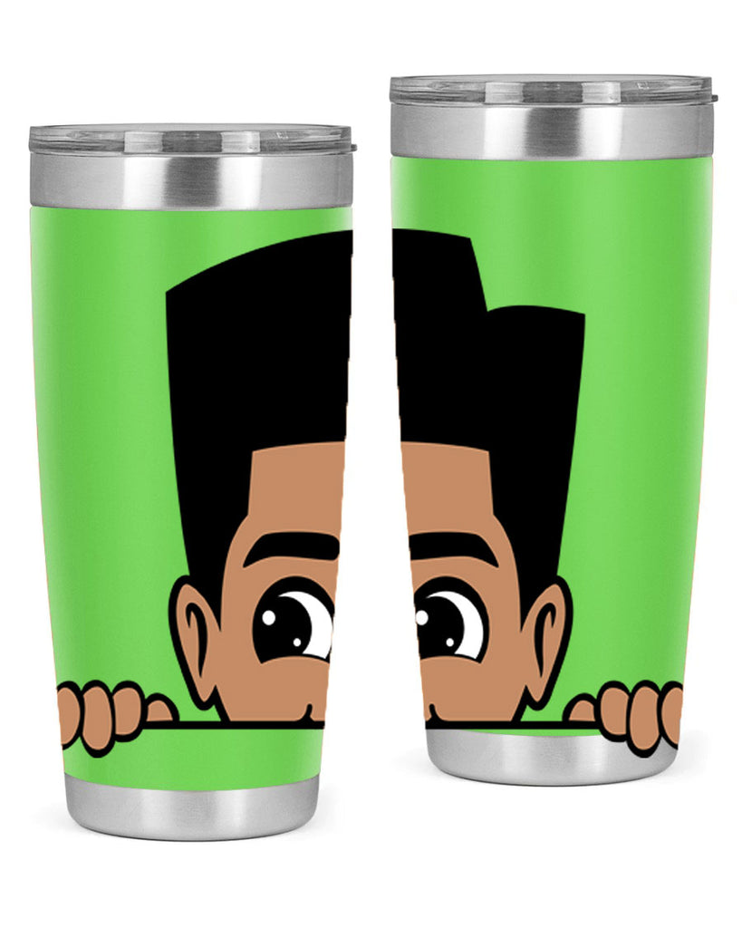 peekaboo boy 18#- black men - boys- tumbler