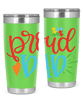 proud dad Style 36#- autism- Tumbler