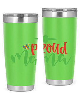 proud mama Style 38#- autism- Tumbler