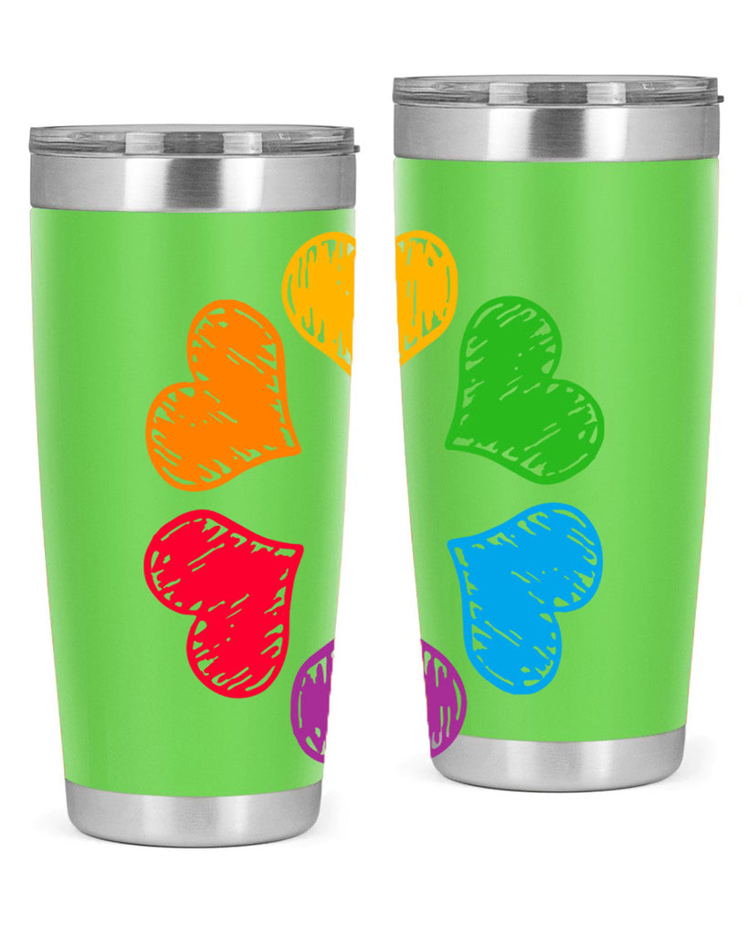 rainbow circle of hearts pride lgbt 32#- lgbt- Tumbler