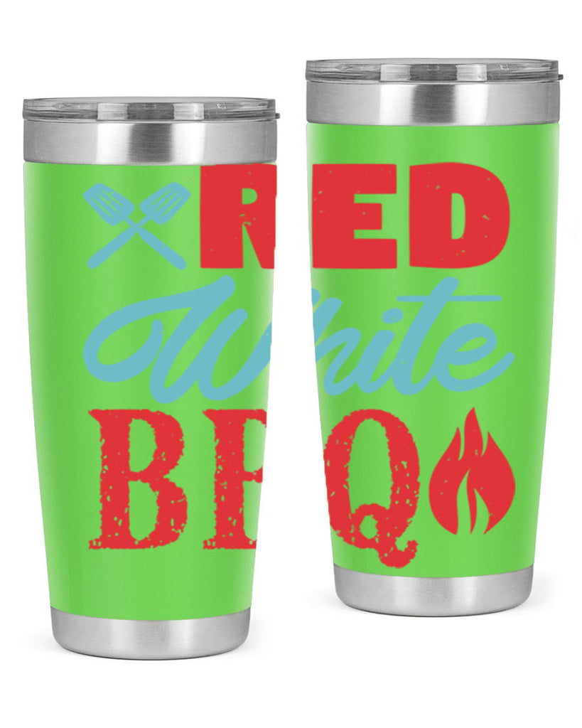 red white bbq 15#- bbq- Tumbler