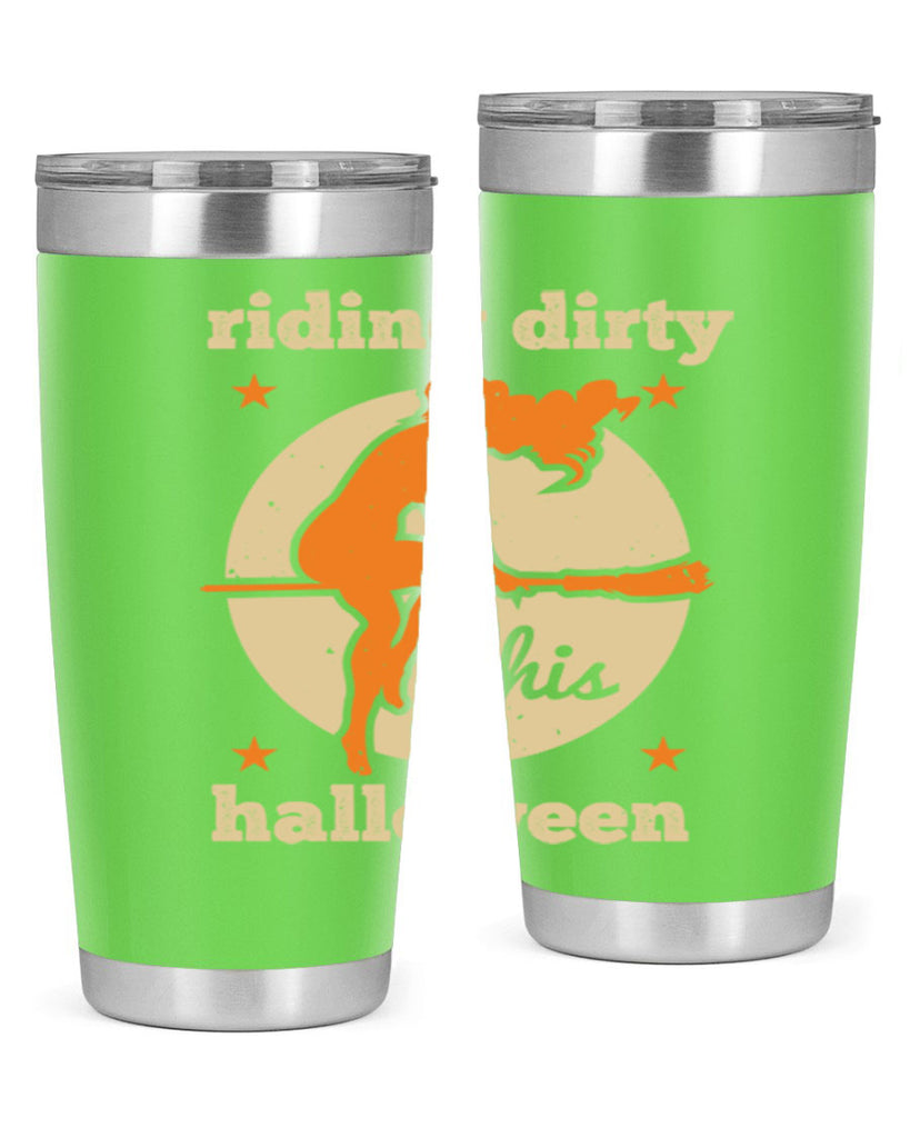 riding dirty this halloween 133#- halloween- Tumbler