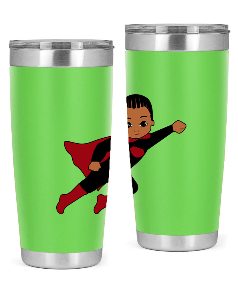 super kid 16#- black men - boys- tumbler
