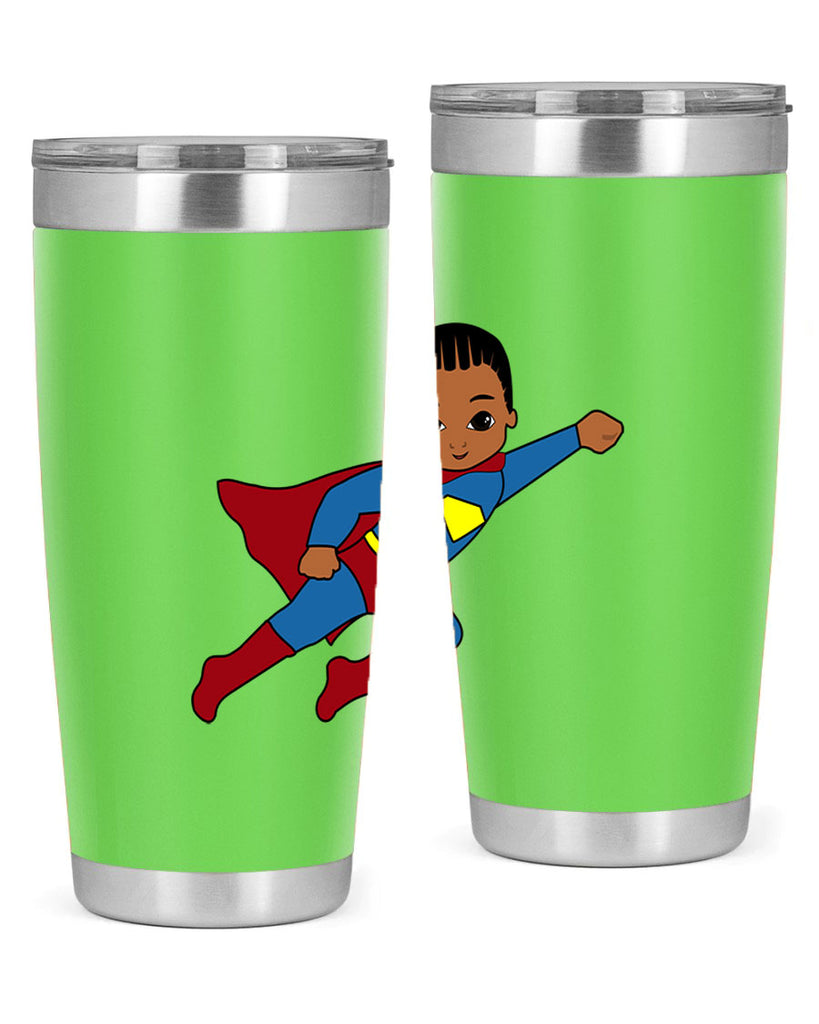 super kid 1#- black men - boys- tumbler