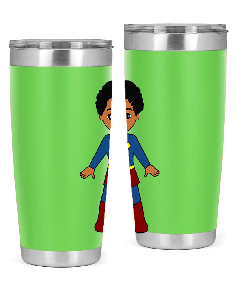 super kid 3#- black men - boys- tumbler