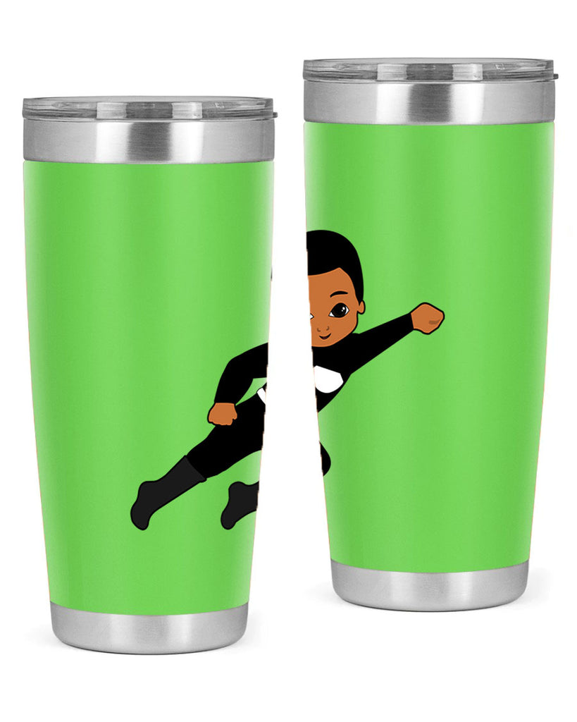 super kid 7#- black men - boys- tumbler