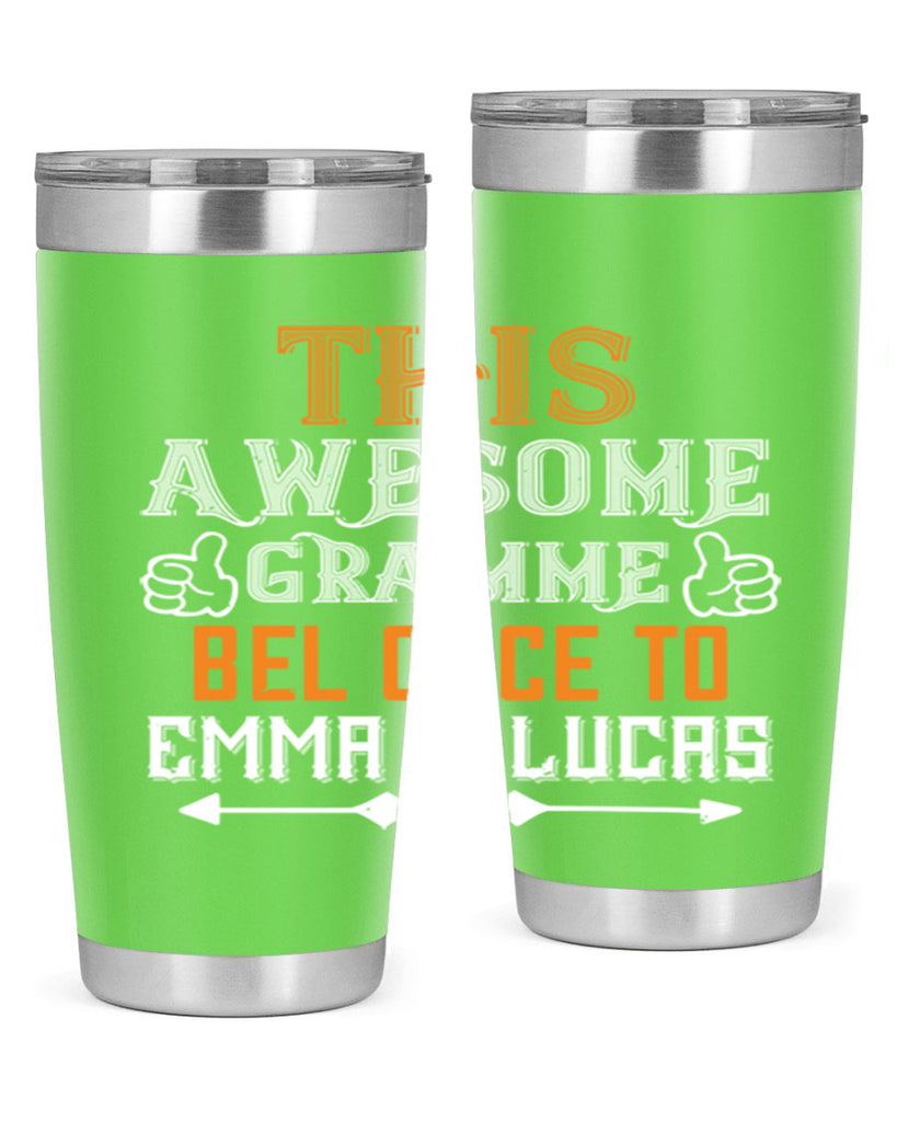 this awesomegramme 4#- grandpa - papa- Tumbler