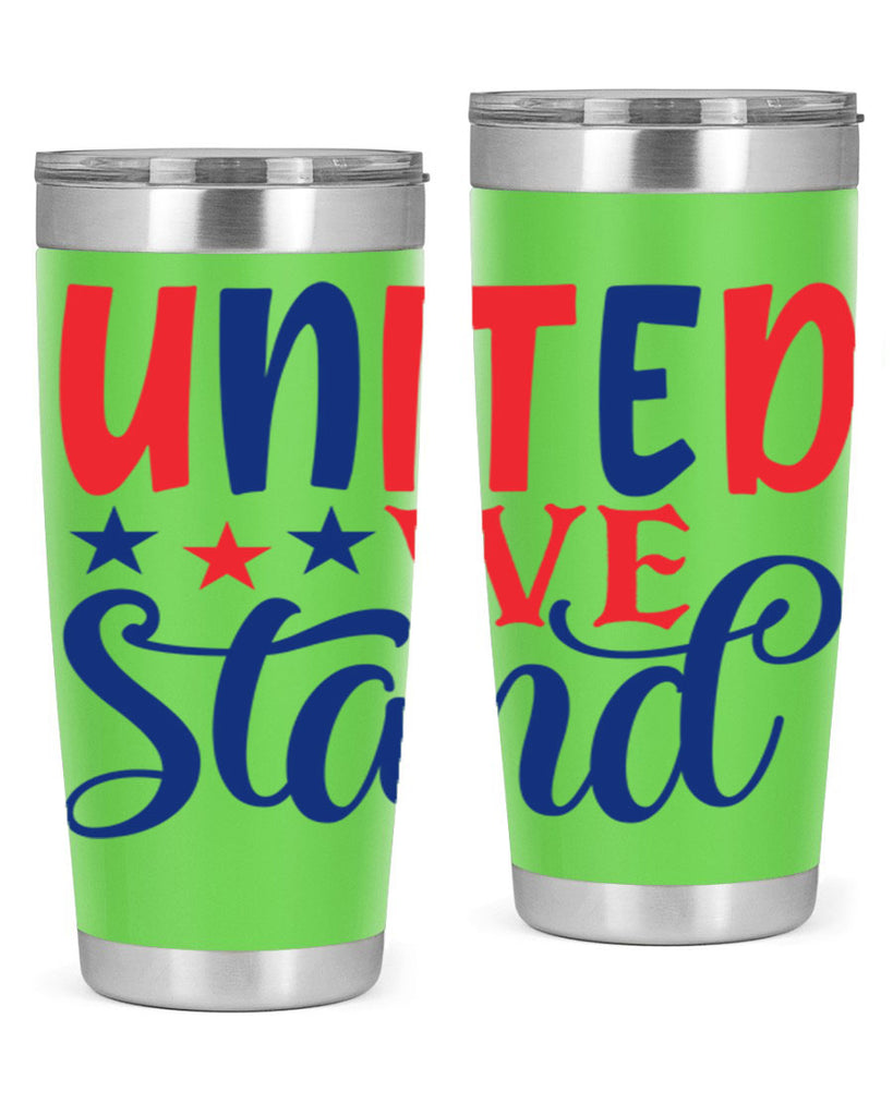 united we stand Style 75#- Fourt Of July- Tumbler
