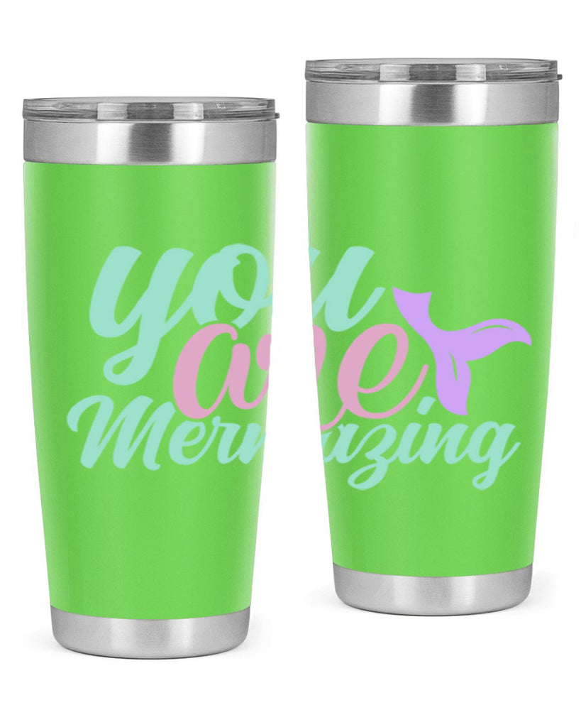 you are mermazing 9#- mermaid- Tumbler
