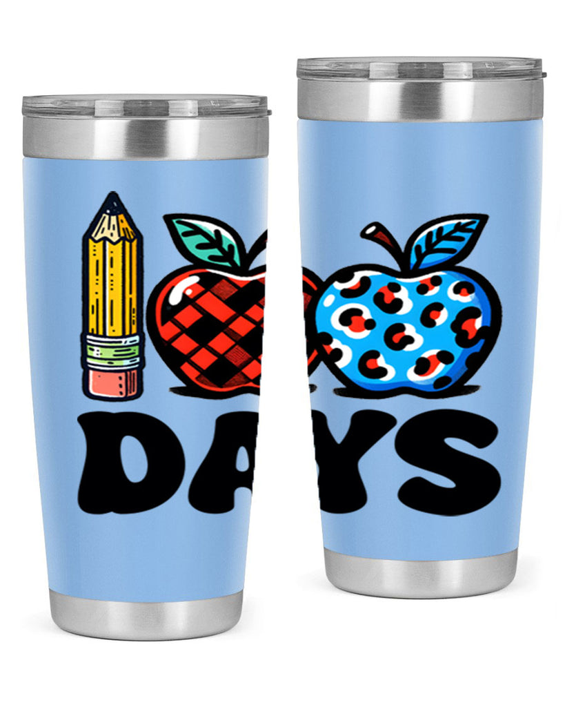 100th day of school Apple 38#- 100 days of school- Tumbler
