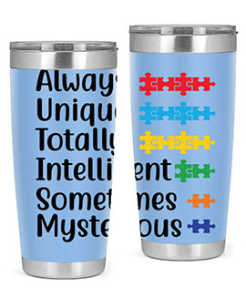 Always Unique Style 42#- autism- Tumbler