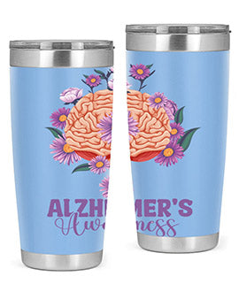 AlzheimerS Awareness Brain 12#- alzheimers- Tumbler