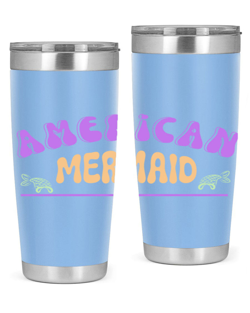American Mermaid 16#- mermaid- Tumbler
