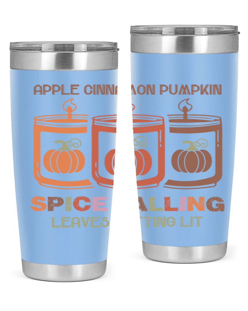 Apple Cinnamon Pumpkin Spice Falling Leaves Getting Lit 11#- fall- Tumbler
