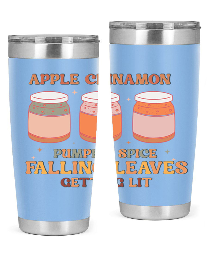 Apple Cinnamon Pumpkin Spice Falling Leaves Getting Lit 12#- fall- Tumbler