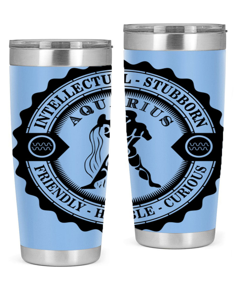 Aquarius balck 44#- zodiac- Tumbler