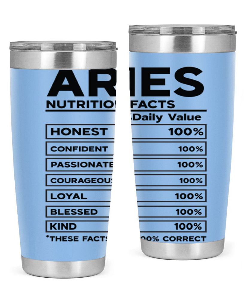 Aries Nutrition Facts 97#- zodiac- Tumbler