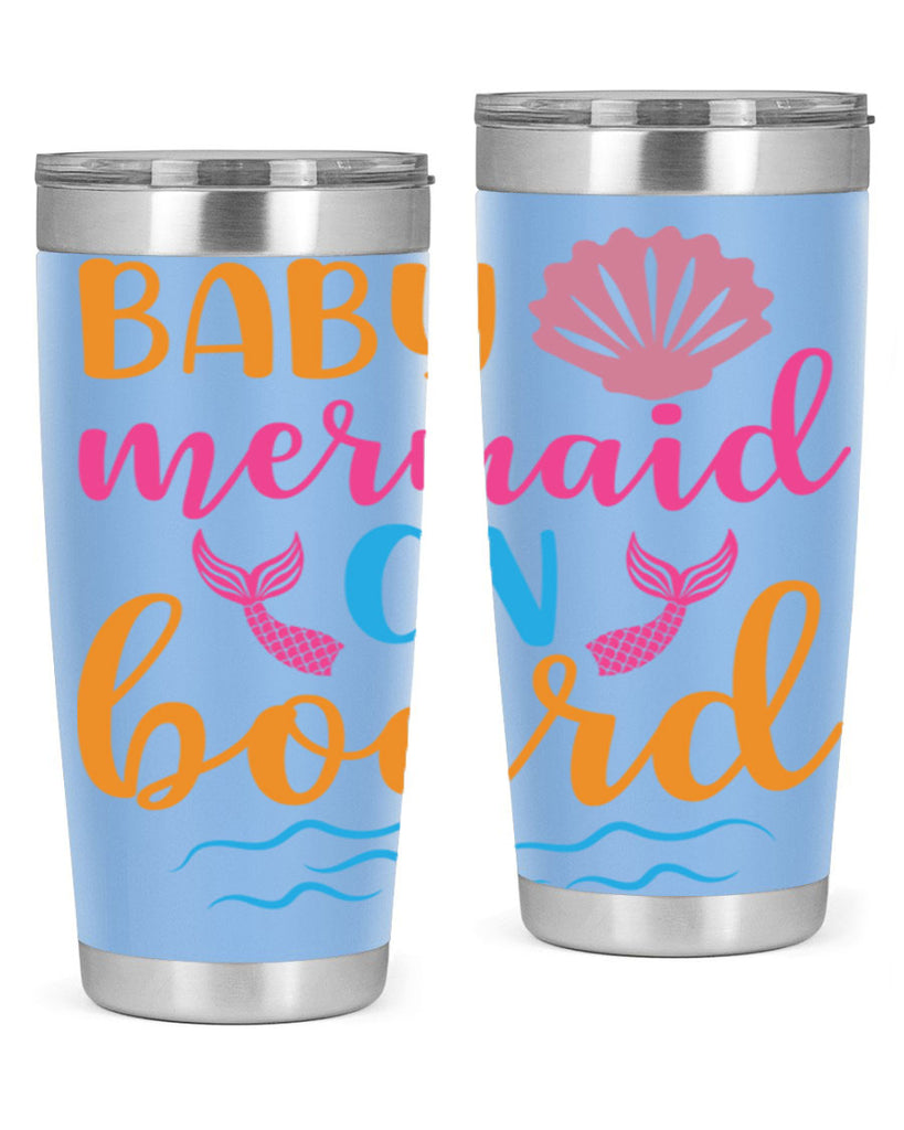 Baby Mermaid On Board 39#- mermaid- Tumbler