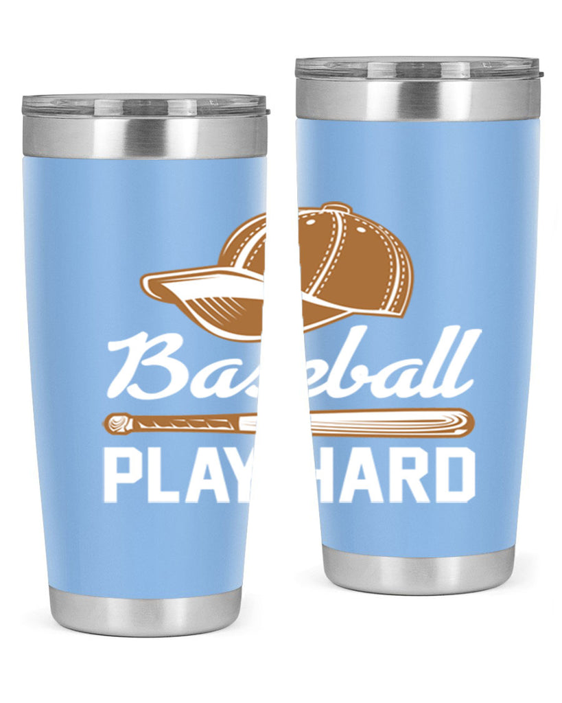 Baseball play 1444#- baseball- Tumbler