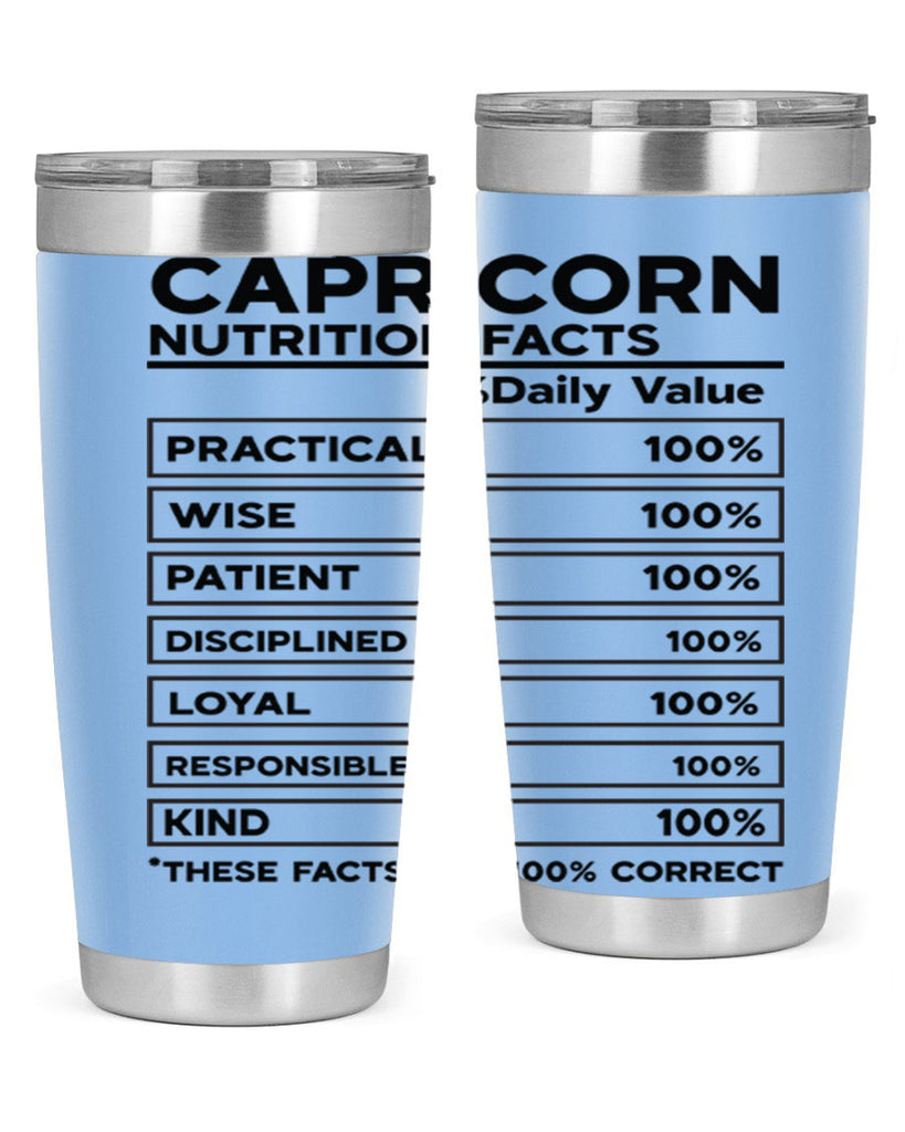 Capricorn Nutrition Facts 185#- zodiac- Tumbler