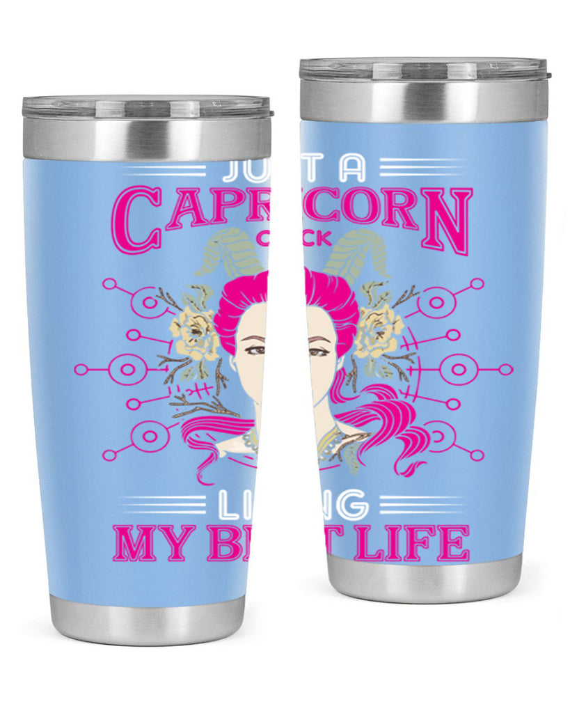 Capricorn chick 193#- zodiac- Tumbler
