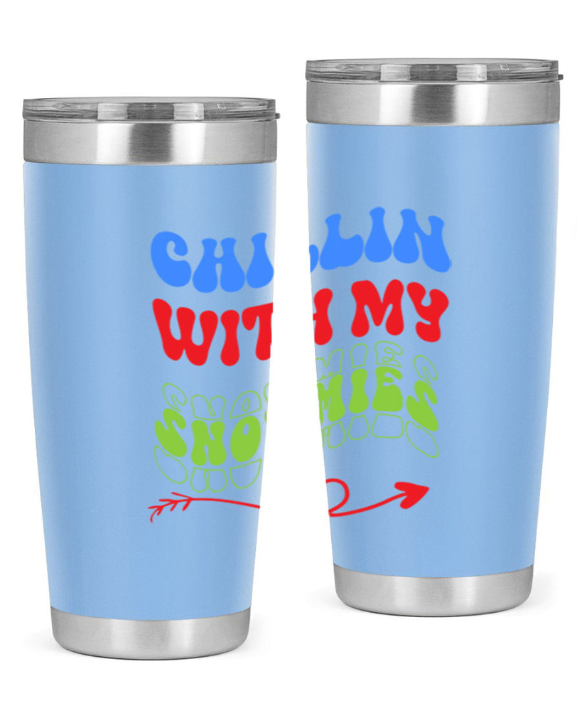 Chillin with my snowmies 42#- winter- Tumbler