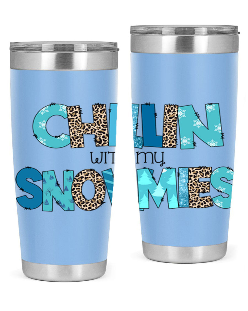 Chillin with my snowmies 43#- winter- Tumbler