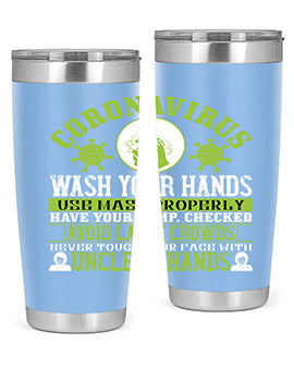 Coronavirus Wash Your Hands Use Style 1#- corona virus- Tumbler