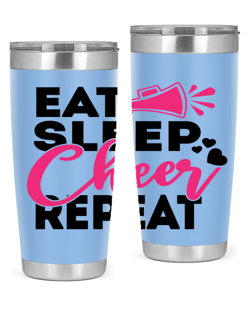 Eat Sleep Cheer Repeate 1315#- cheer- Tumbler