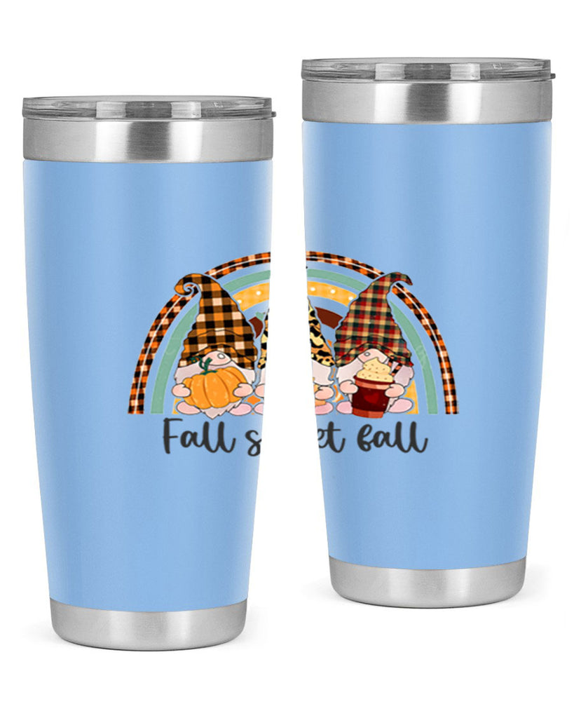 FallSweetFallGnomeRainbow 162#- fall- Tumbler