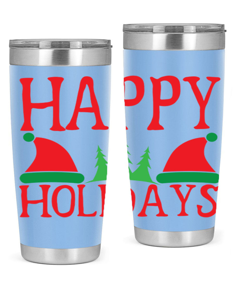 Happy Holidays 136#- winter- Tumbler