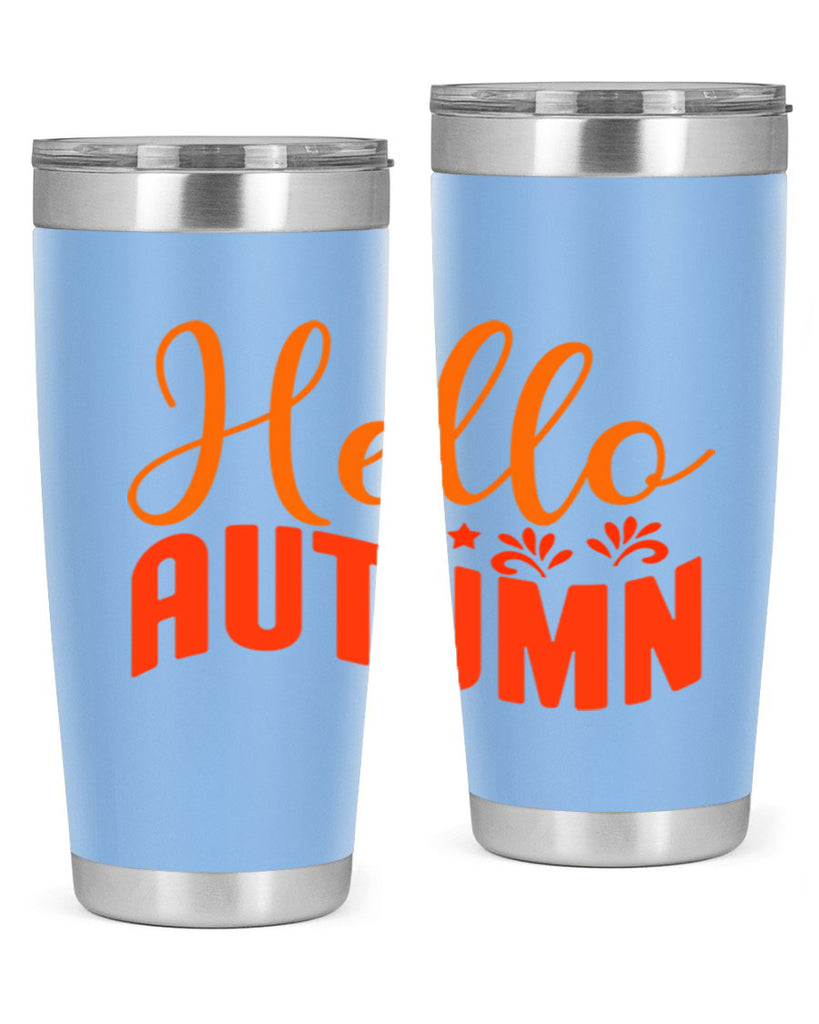 Hello Autumn Design 268#- fall- Tumbler