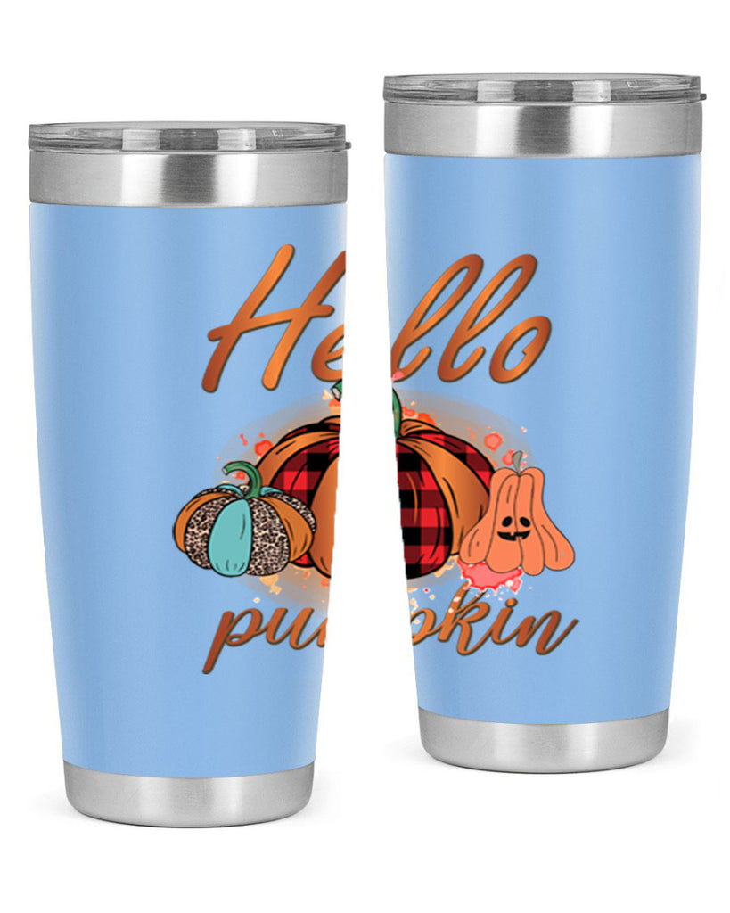 Hello Pumpkin 284#- fall- Tumbler