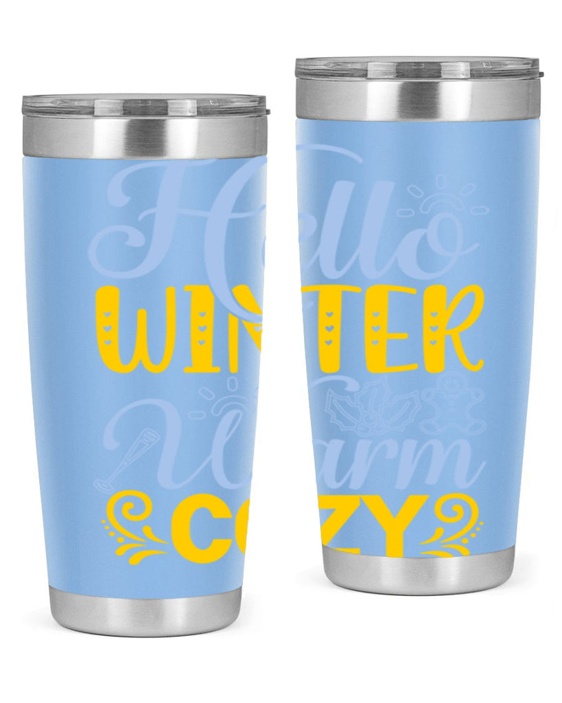Hello winter warm cozy166#- winter- Tumbler