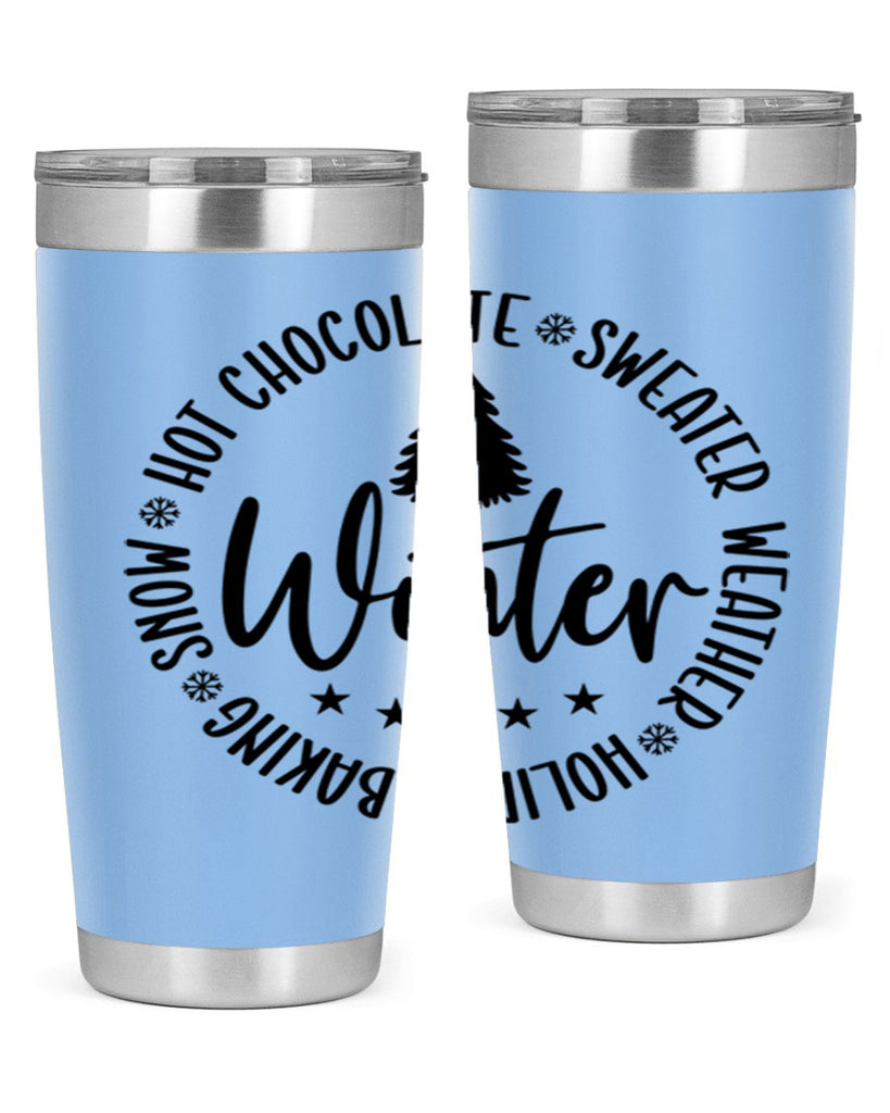 Hot Chocolate Sweater Weather Holiday Baking Snows196#- winter- Tumbler