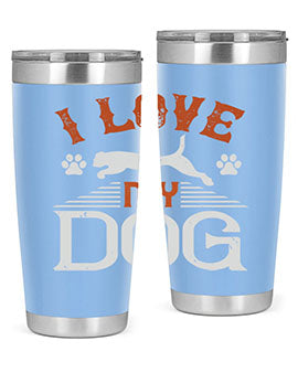 I Love My Dog Style 189#- dog- Tumbler