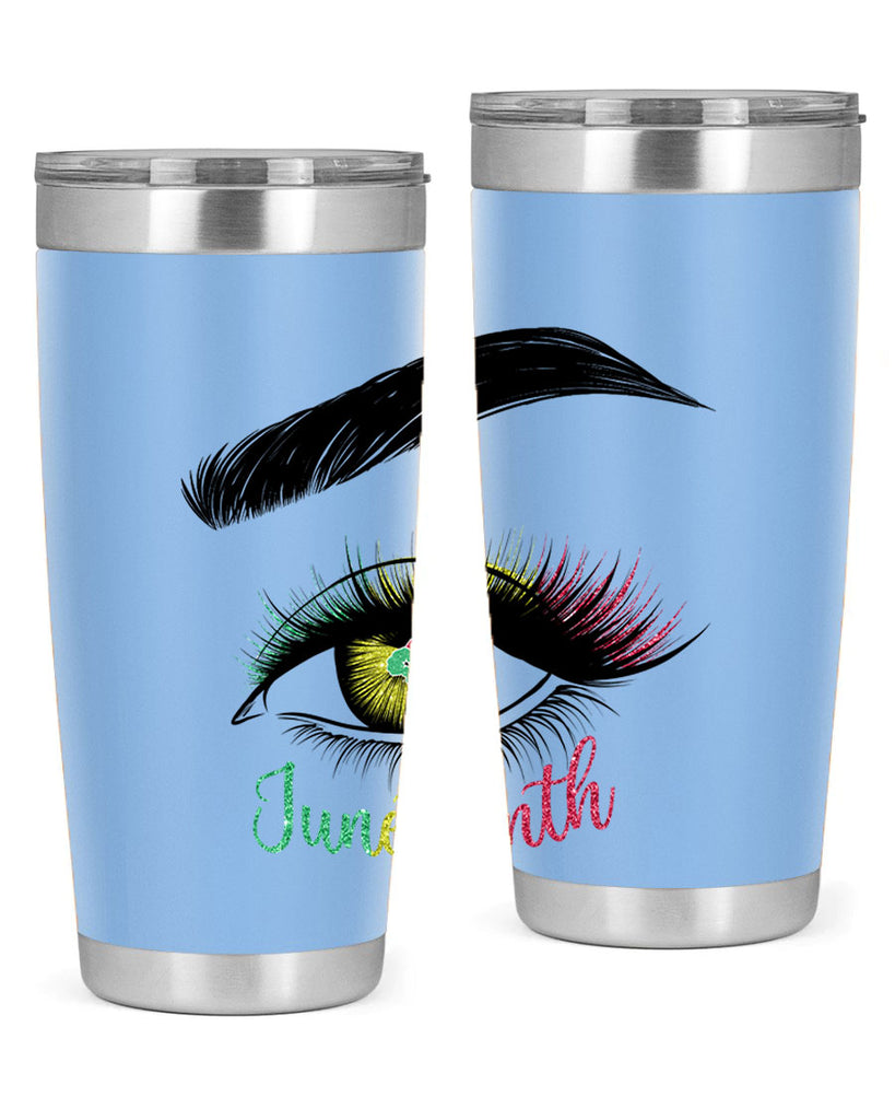 Juneteenth 1865 GirlS Eye 3#- Juneteenth- tumbler