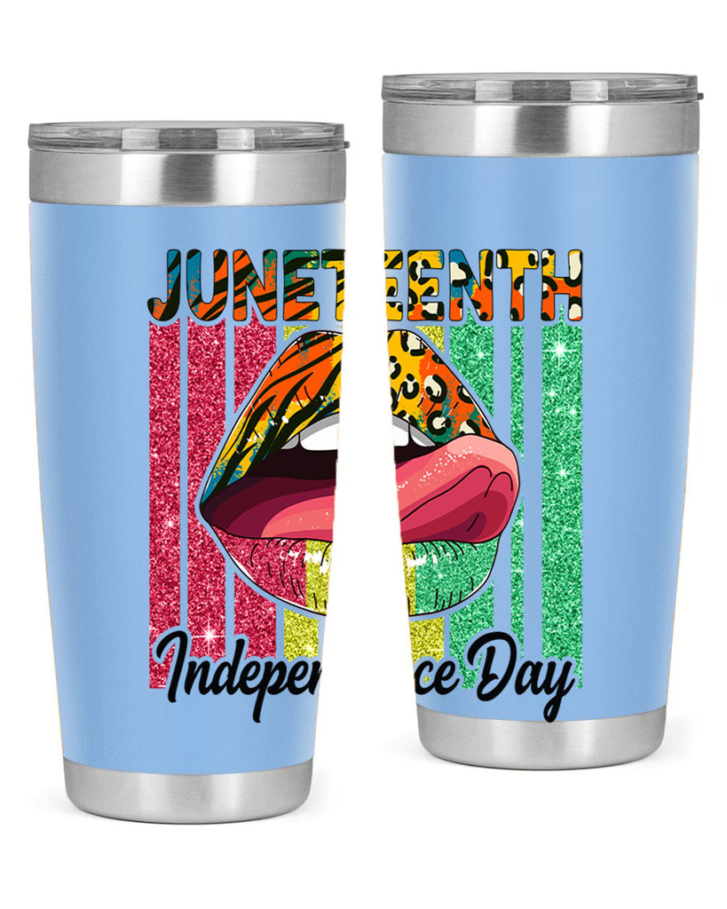 Juneteenth Independence Day Sexy Lip Png 11#- Juneteenth- tumbler