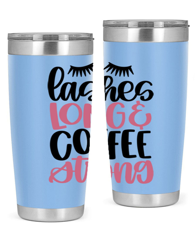 Lashes Long Coffee Strong Style 67#- make up- Tumbler