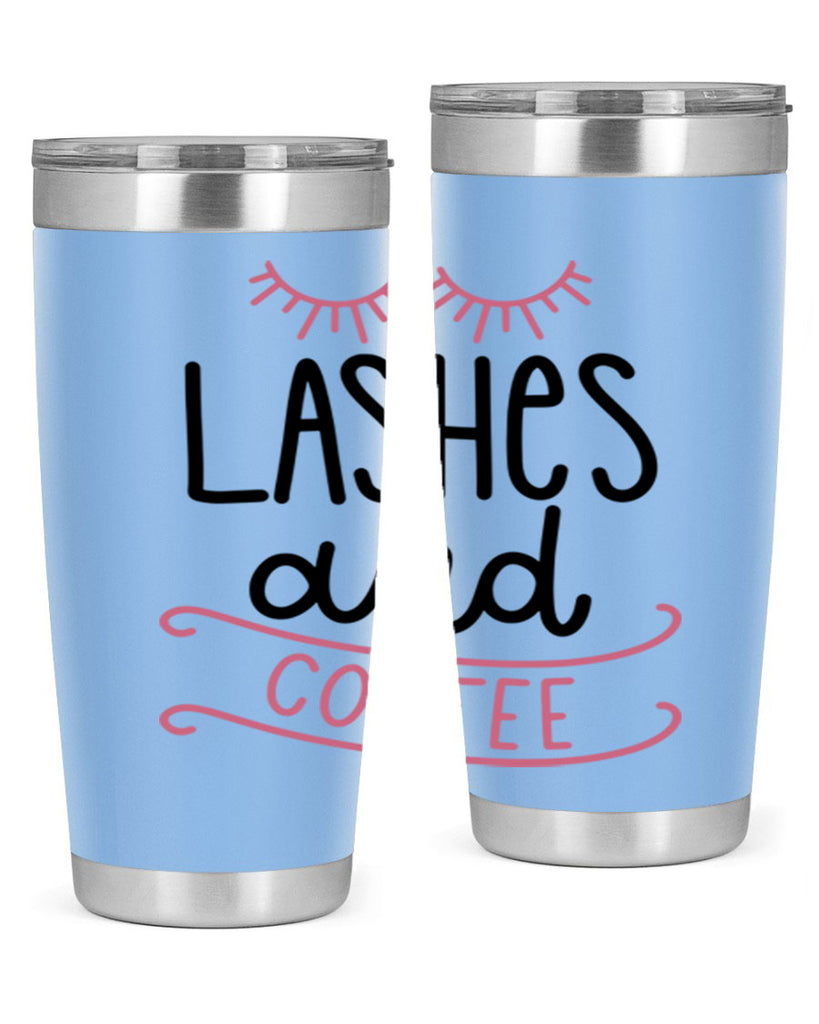 Lashes and Coffee Style 68#- make up- Tumbler