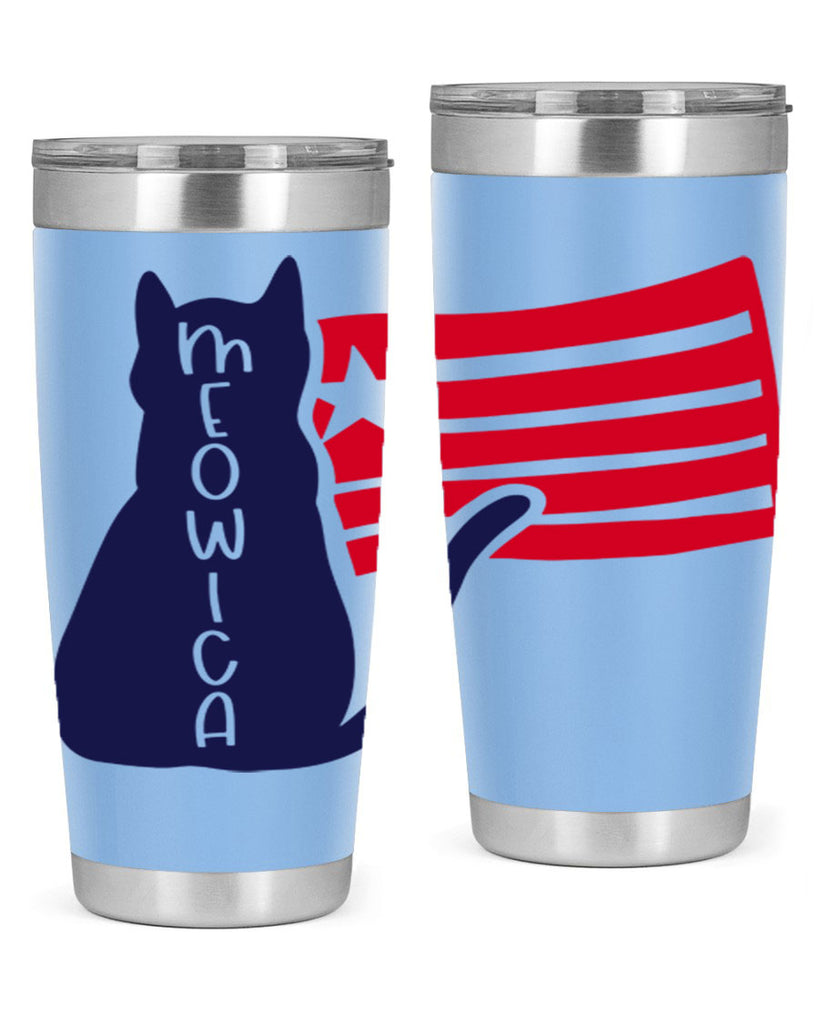 Meowica Style 166#- Fourt Of July- Tumbler