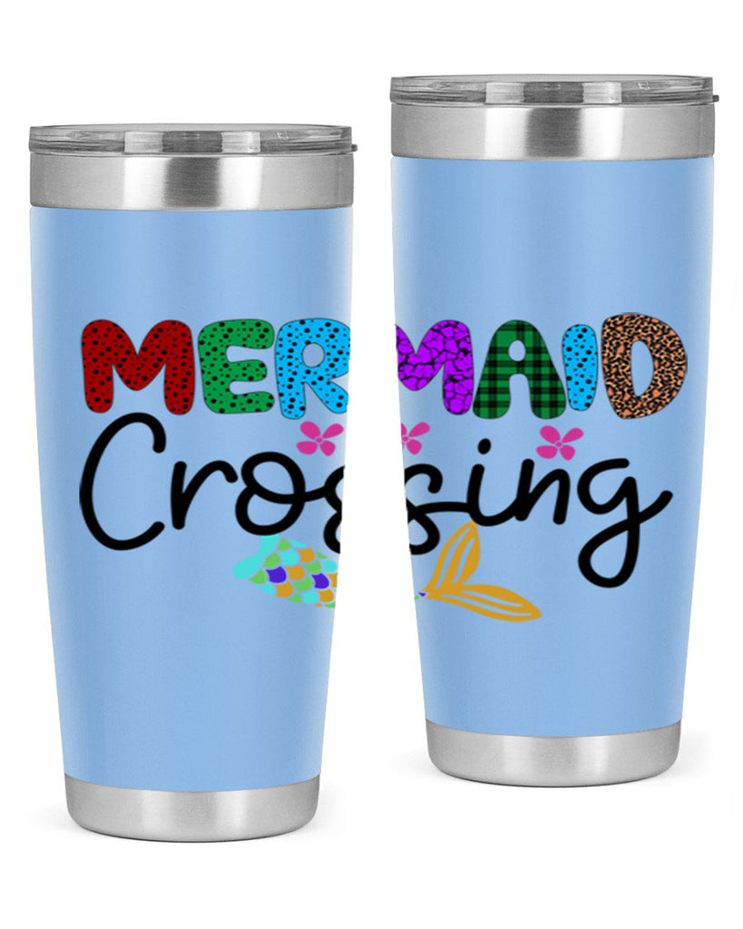 Mermaid Crossing 399#- mermaid- Tumbler