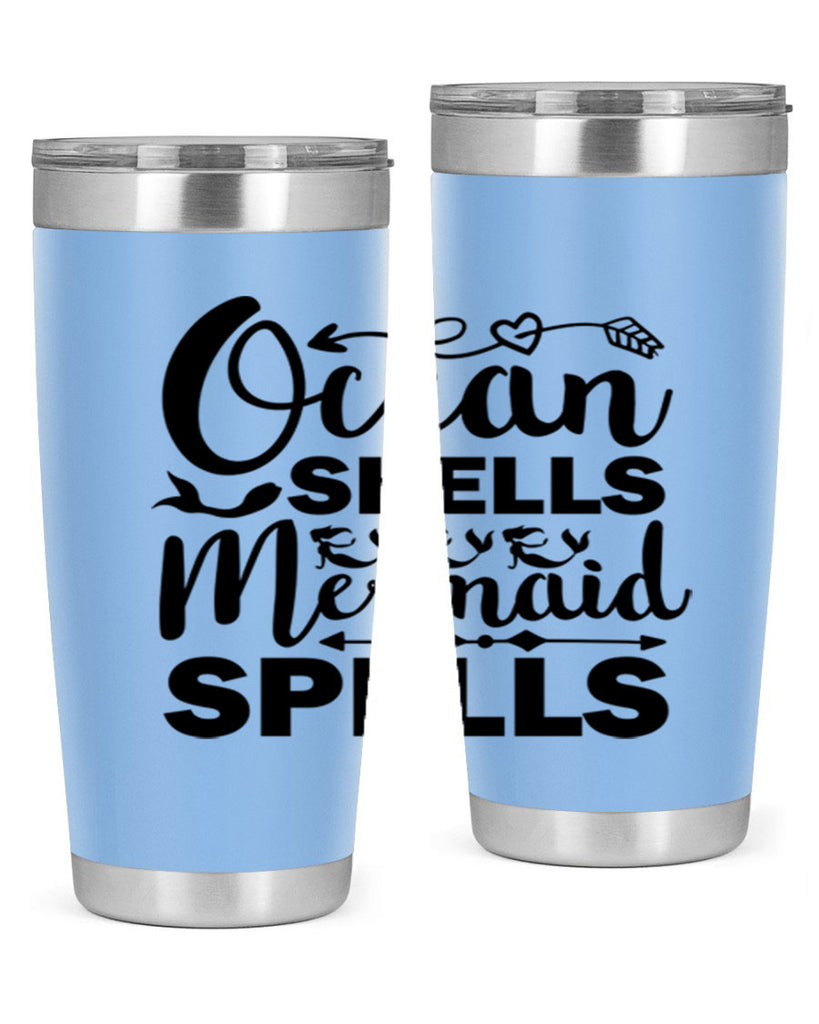 Ocean Shells Mermaid Spells 521#- mermaid- Tumbler