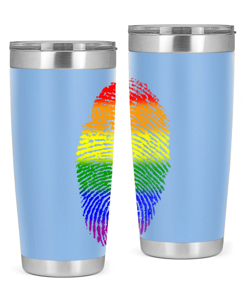 Rainbow Finger print 10#- lgbt- Tumbler