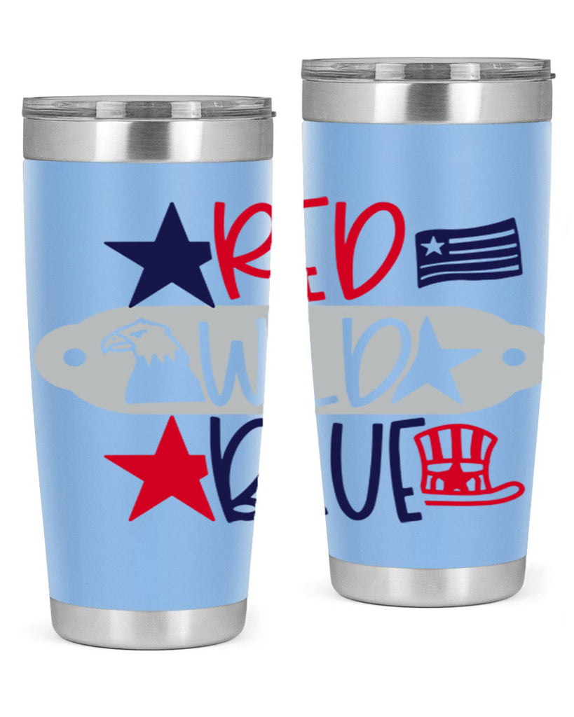 Red Wild Blue Style 171#- Fourt Of July- Tumbler