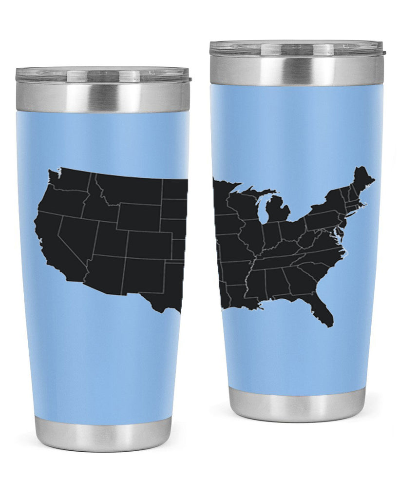 Separate Color Map Style 71#- Fourt Of July- Tumbler