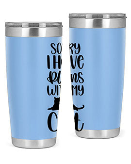 Sorry I Have Plans Style 105#- cat- Tumbler